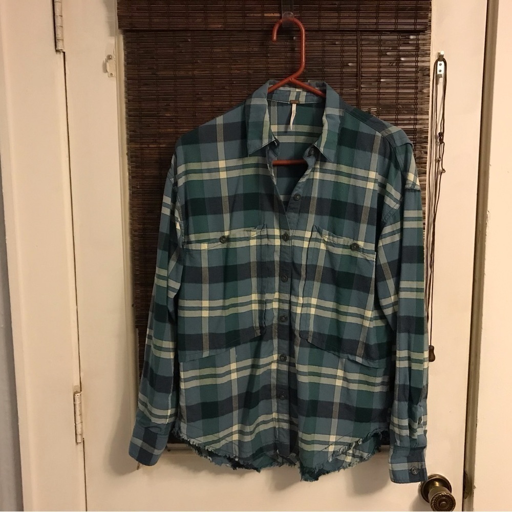 Free People checked Button Down
